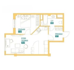 2-комнатная квартира · 46 м² · 3/13 этаж, Толе би 189/3 NOMAD фото 1 2-комнатная квартира · 46 м² · 3/13 этаж, Толе би 189/3 NOMAD фото 1